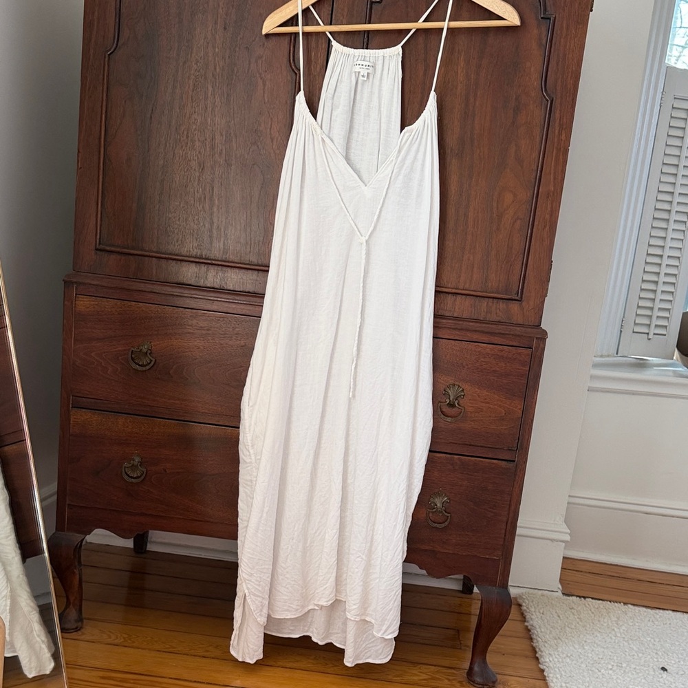 Aritzia White Linen Cover Up